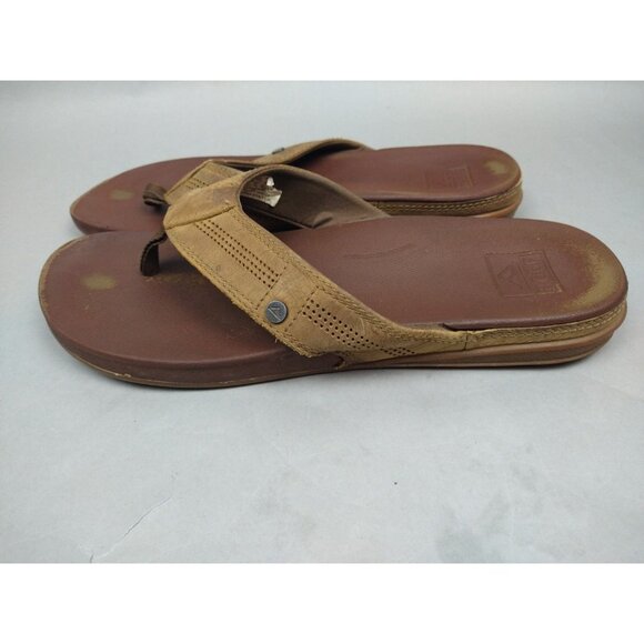 Reef Cushion Bounce Lux RF0A2YMN Brown Flip Flops Men's 12 - Picture 3 of 7